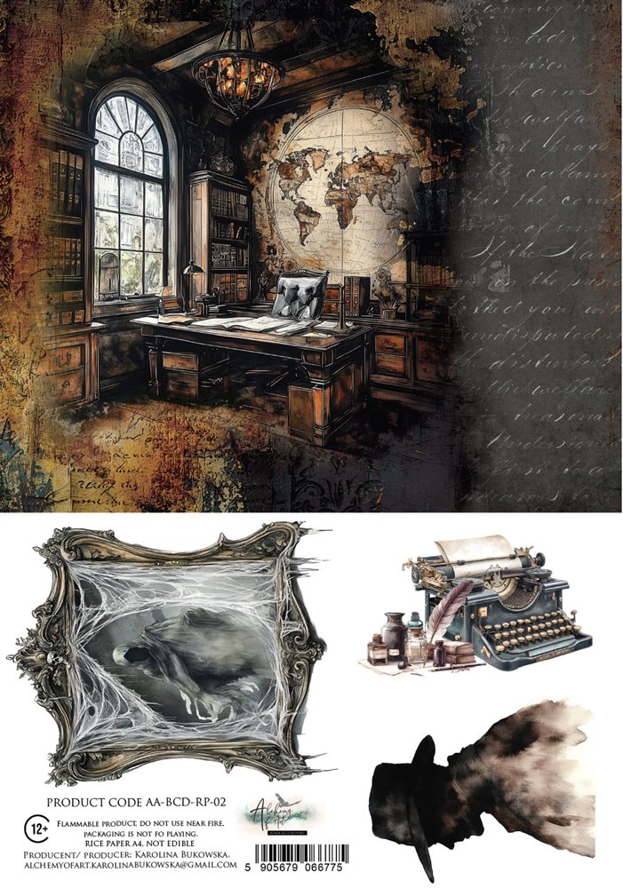 Rice paper 2, Behind Closed Doors, A4 (21x29,7cm) 25-30g Rice paper 2, Behind Closed Doors, A4 (21x29,7cm) 25-30g