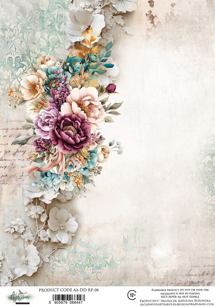 Rice paper 4, Dreamy Dreams, A4 (21x29,7cm) 25-30g