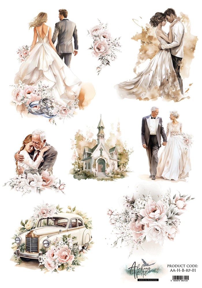 Rice paper 1, Heartbeat, A4 (21x29,7cm) 25-30g