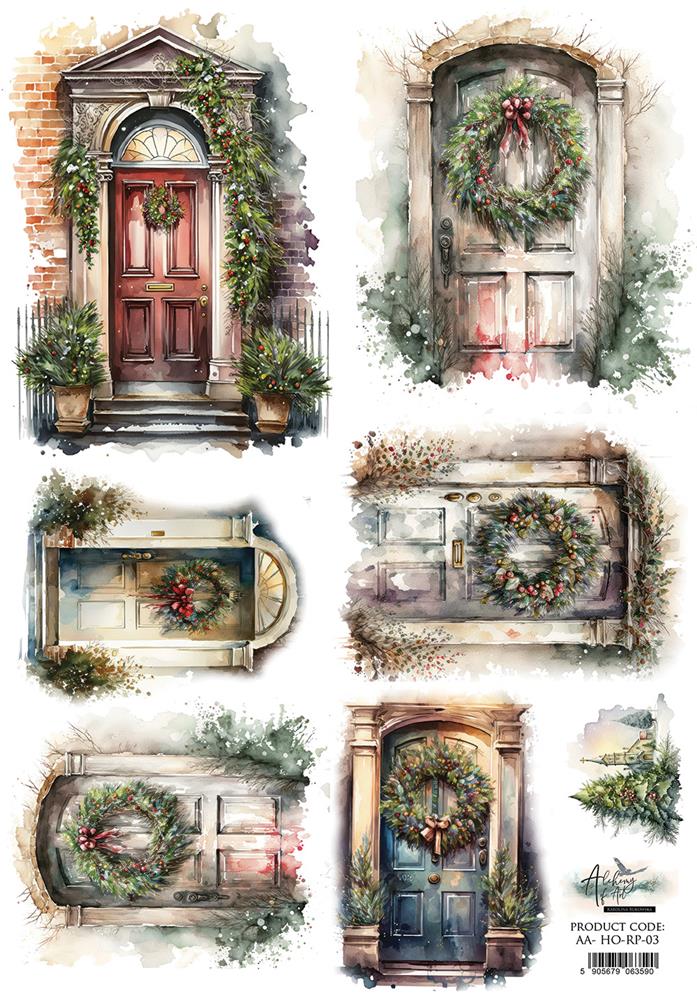 Rice paper 3, Ho Ho Ho, A4 (21x29,7cm) 25-30g