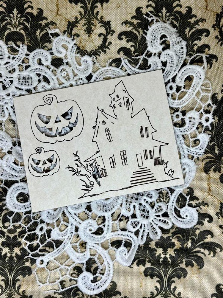 Chipboard 4, Halloween Palette Paper, sheet 12x9cm
