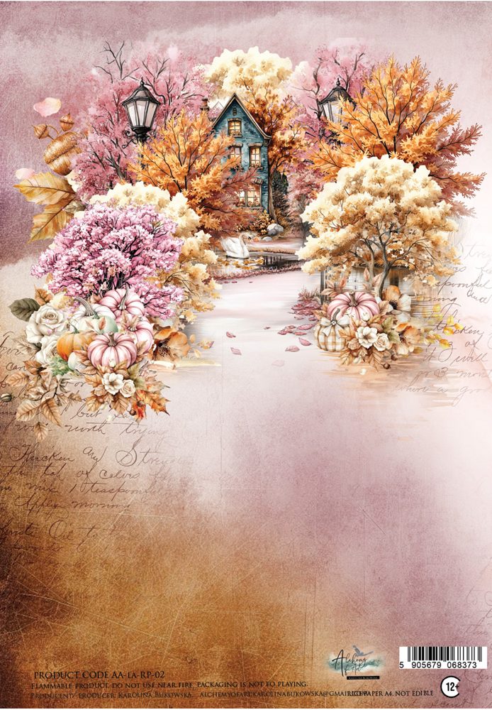 Rice paper 2, Lovely Autumn, A4 (21x29,7cm) 25-30g Rice paper 2, Lovely Autumn, A4 (21x29,7cm) 25-30g