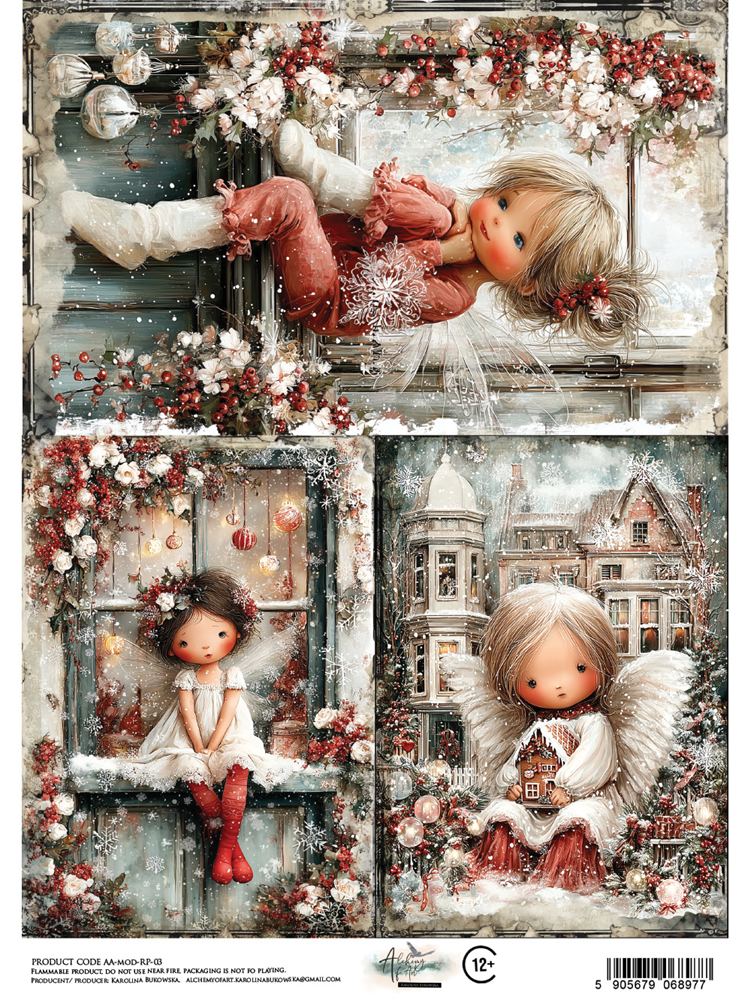 Rice paper 3, The Magic of December, A4 (21x29,7cm) 25-30g