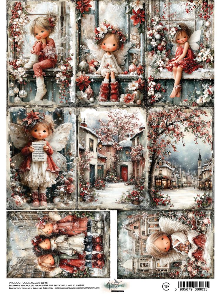 Rice paper 5, The Magic of December, A4 (21x29,7cm) 25-30g