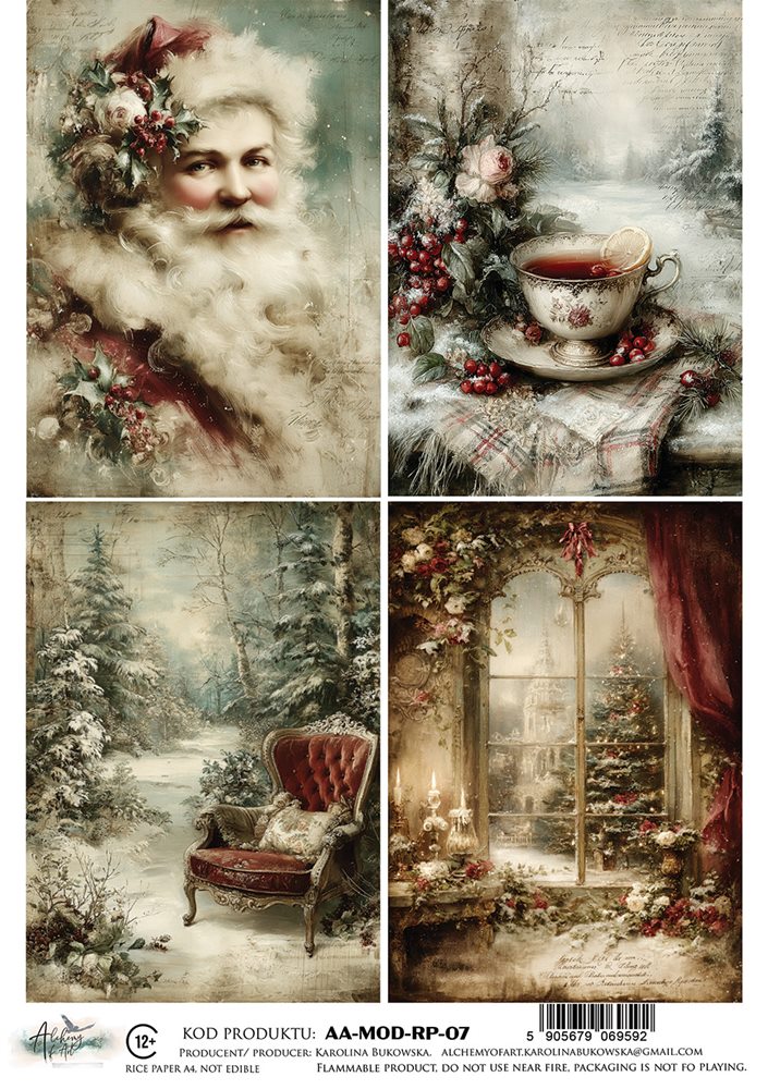 Rice paper 7, The Magic of December, A4 (21x29,7cm) 25-30g
