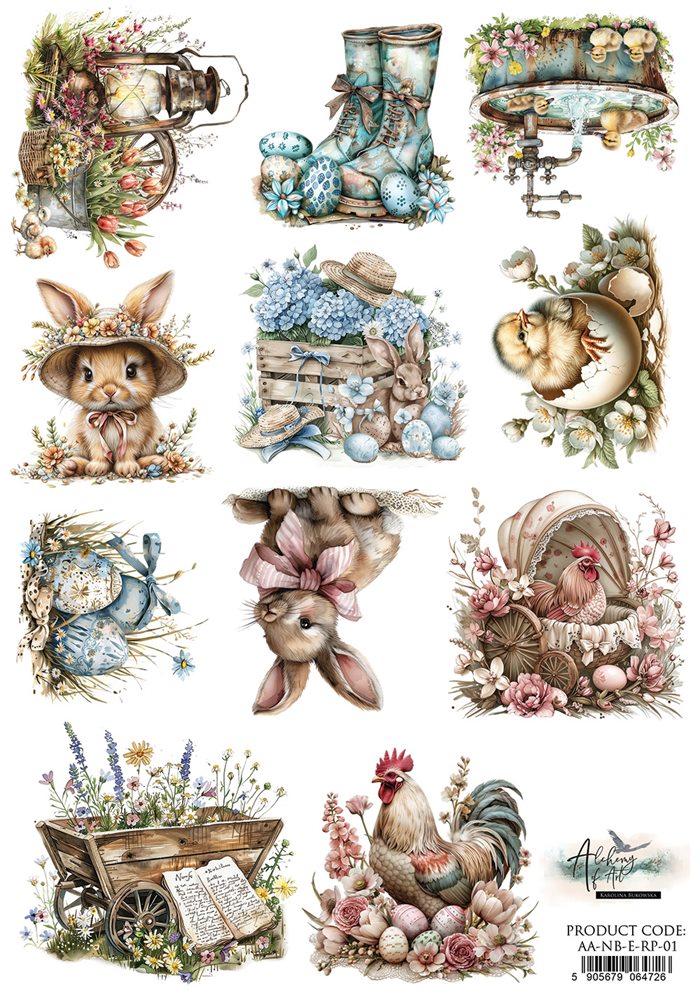 Rice paper 1, Natural Beauty Easter, A4 (21x29,7cm) 25-30g