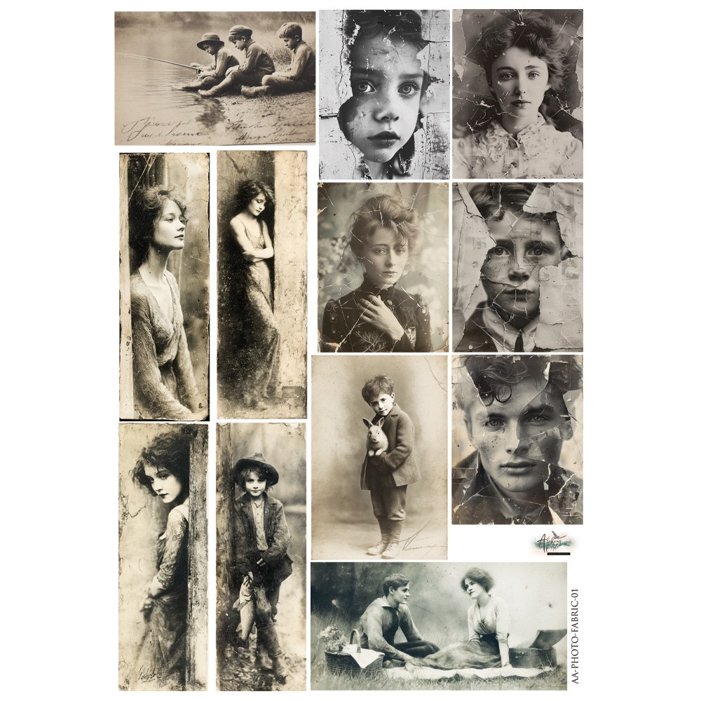 Fabric photo 1, Art, (1 sheet 19x30cm) Fabric photo 1, Art, (1 sheet 19x30cm)