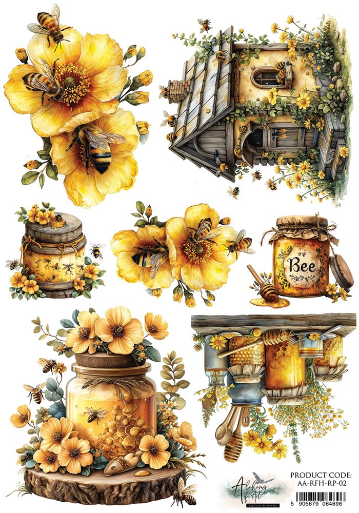 Rice paper 2, Recipe for Happiness, A4 (21x29,7cm) 25-30g Rice paper 2, Recipe for Happiness, A4 (21x29,7cm) 25-30g