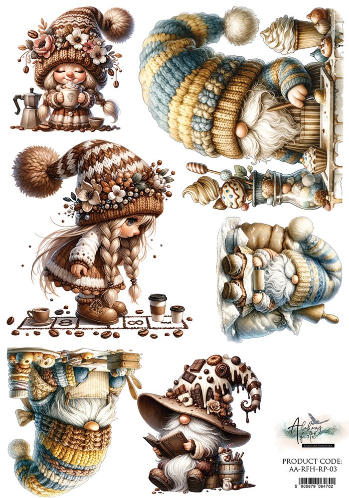 Rice paper 3, Recipe for Happiness, A4 (21x29,7cm) 25-30g