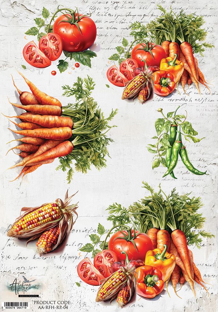 Rice paper 4, Recipe for Happiness, A4 (21x29,7cm) 25-30g