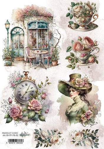 Rice paper 2, Simple Beautiful, A4 (21x29,7cm) 25-30g Rice paper 2, Simple Beautiful, A4 (21x29,7cm) 25-30g