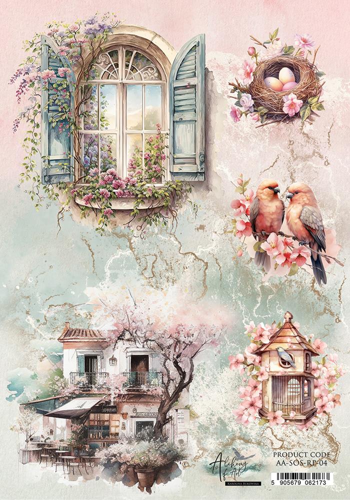 Rice paper 4, Soul of Spring, A4 (21x29,7cm) 25-30g