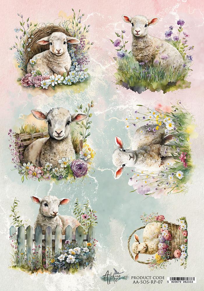 Rice paper 7, Soul of Spring, A4 (21x29,7cm) 25-30g Rice paper 7, Soul of Spring, A4 (21x29,7cm) 25-30g