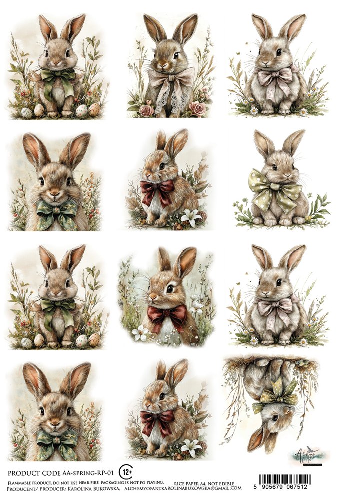 Rice paper 1, Spring, A4 (21x29,7cm) 25-30g Rice paper 1, Spring, A4 (21x29,7cm) 25-30g