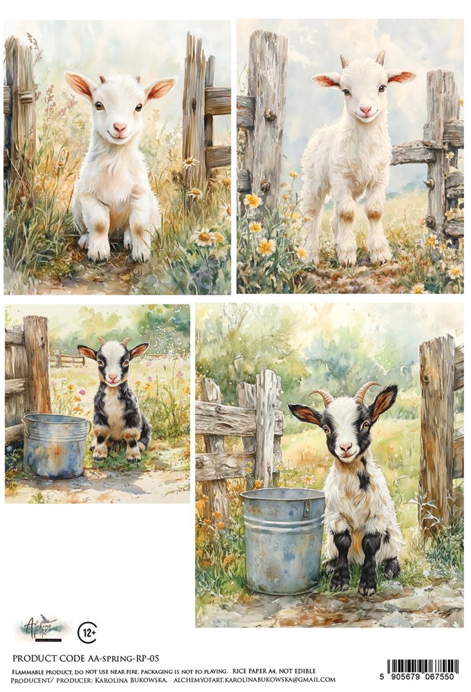 Rice paper 5, Spring, A4 (21x29,7cm) 25-30g