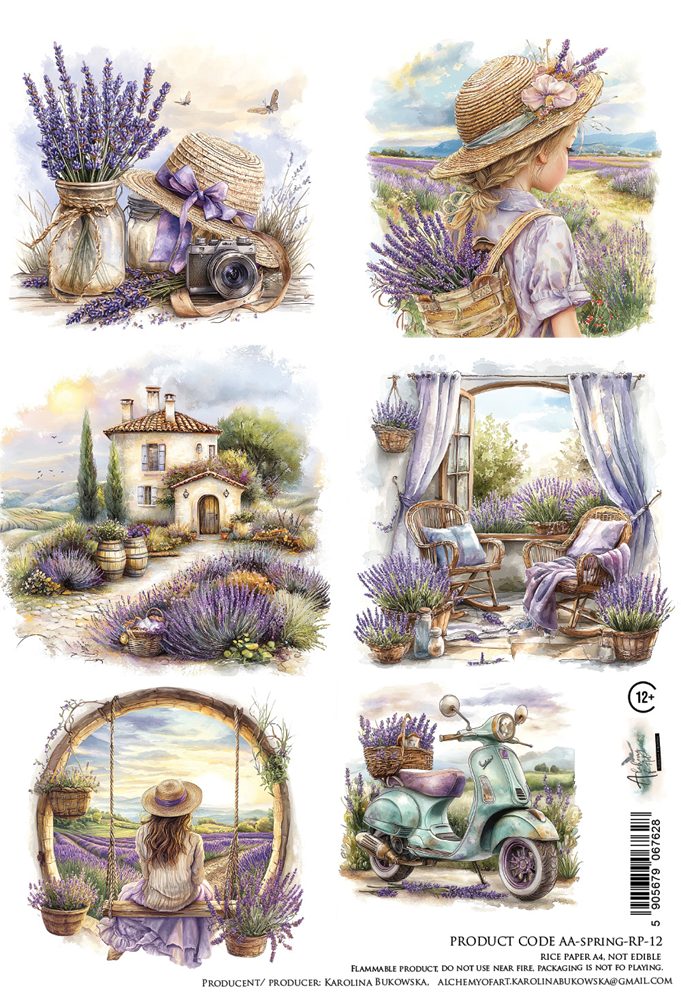 Rice paper 12, Spring, A4 (21x29,7cm) 25-30g