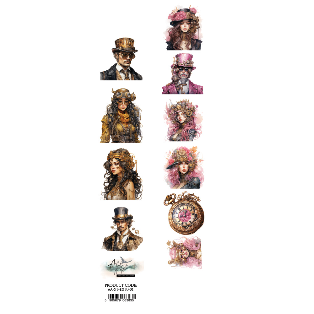 Paper 30x5 cm – Steampunk Time 01 Paper 30x5 cm – Steampunk Time 01