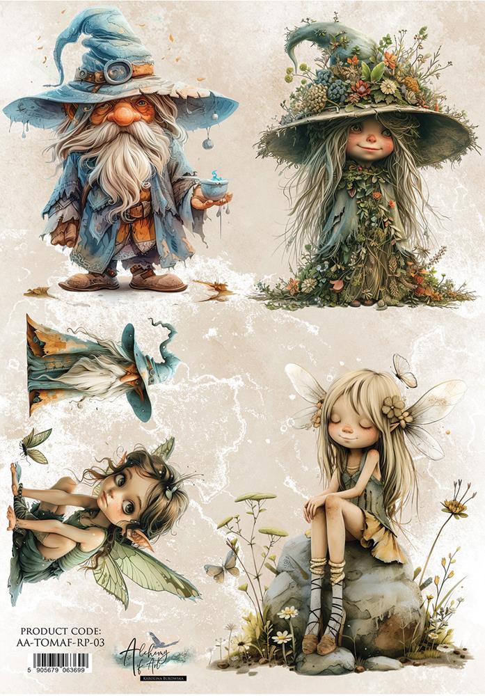 Rice paper 3, Tales of Moss and Fern, A4 (21x29,7cm) 25-30g