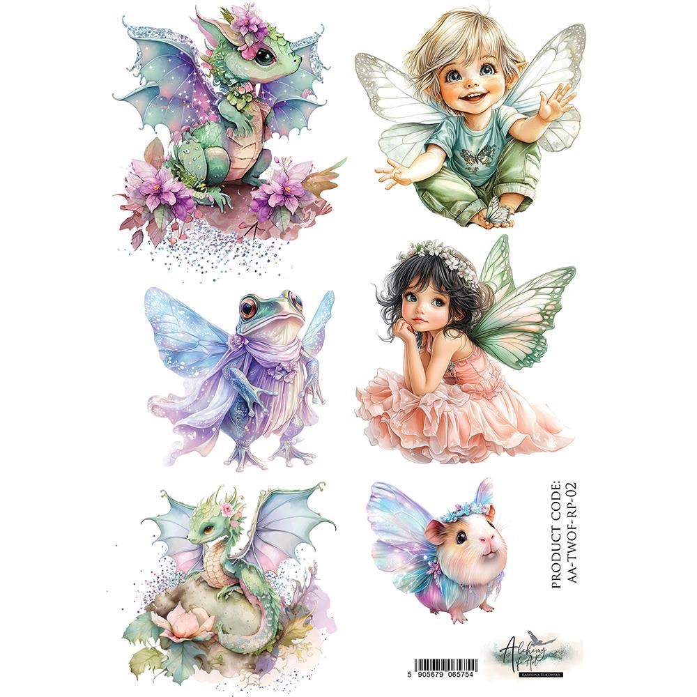 Rice paper 2, The World of Fairies, A4 (21x29,7cm) 25-30g