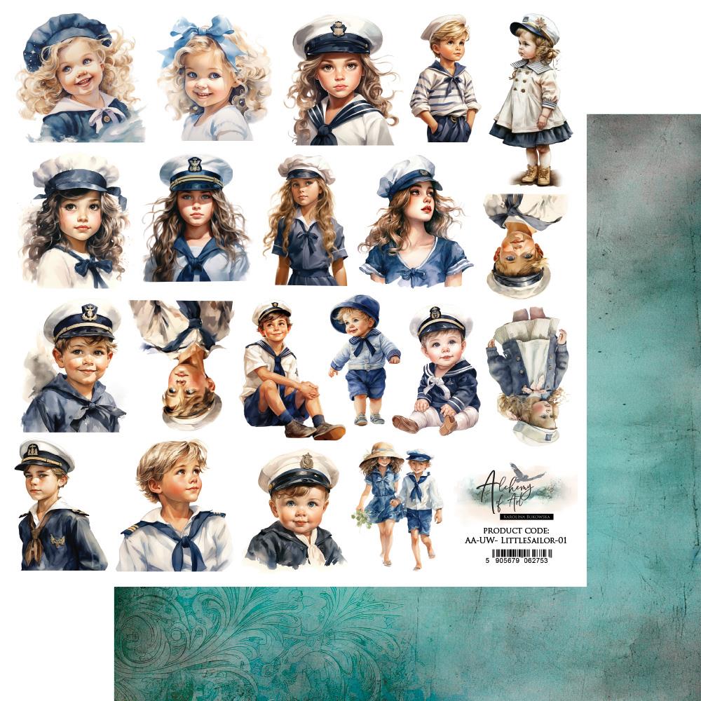 Double-sided paper 30,5x30,5 cm Underwater World – Little Sailor – extras to cut, 250 gsm (1 sheet) Double-sided paper 30,5x30,5 cm Underwater World – Little Sailor – extras to cut, 250 gsm (1 sheet)