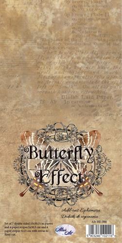 Buttefly Effect Add-ons - Ephemera (10 double-sided sheets 30,5x15cm; 5 stripes 30,5x5cm; 5 stripes 5x15 cm)