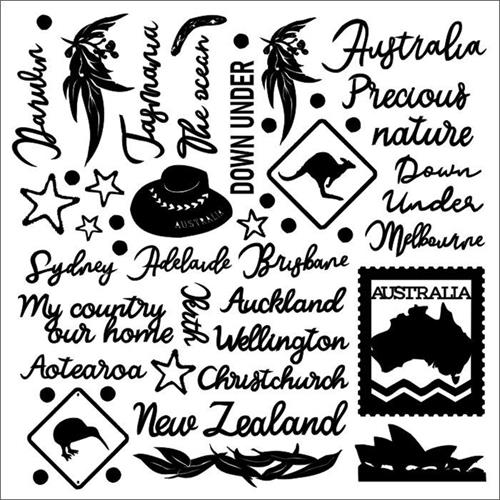 Chipboard Down Under, 30x30 cm, Beermat 1,5mm