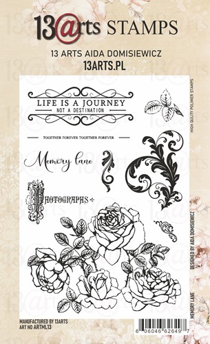 Set of photopolymer stamps A6 Memory Lane