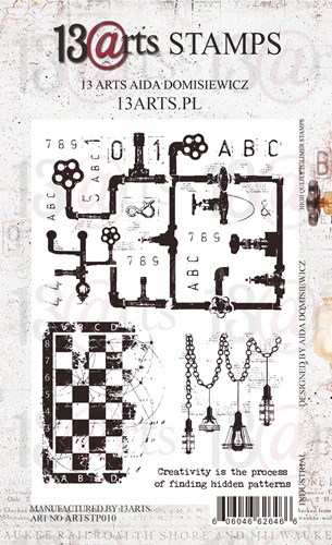 Set of photopolymer stamps A6 Industrial