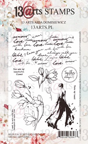 Set of photopolymer stamps A6 Girl In Love