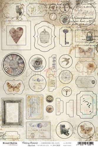 Cardboard die-cuts 20,3x30,5cm Fleeting Moments, Mixed Media, pre-cut