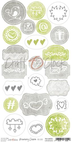 Die-cuts Greenery Charm, 16x32cm, paper 250 gsm, pre-cut Die-cuts Greenery Charm, 16x32cm, paper 250 gsm, pre-cut