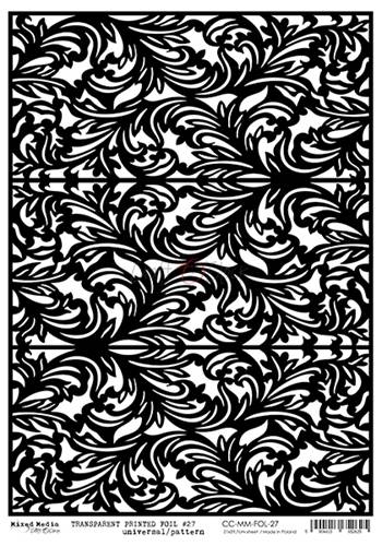 Transparent black printed foil 27 (21,0x29,7cm, 100 microns) Transparent black printed foil 27 (21,0x29,7cm, 100 microns)