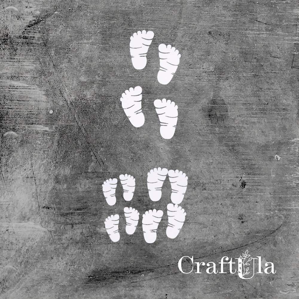 Set of Chipboard Feet (largest 4x4x0,15cm)