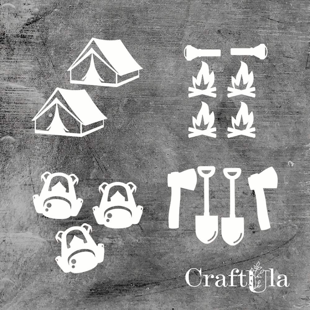 Set of Chipboard Bivouac (from 6x4 to 3x1x0,15cm)