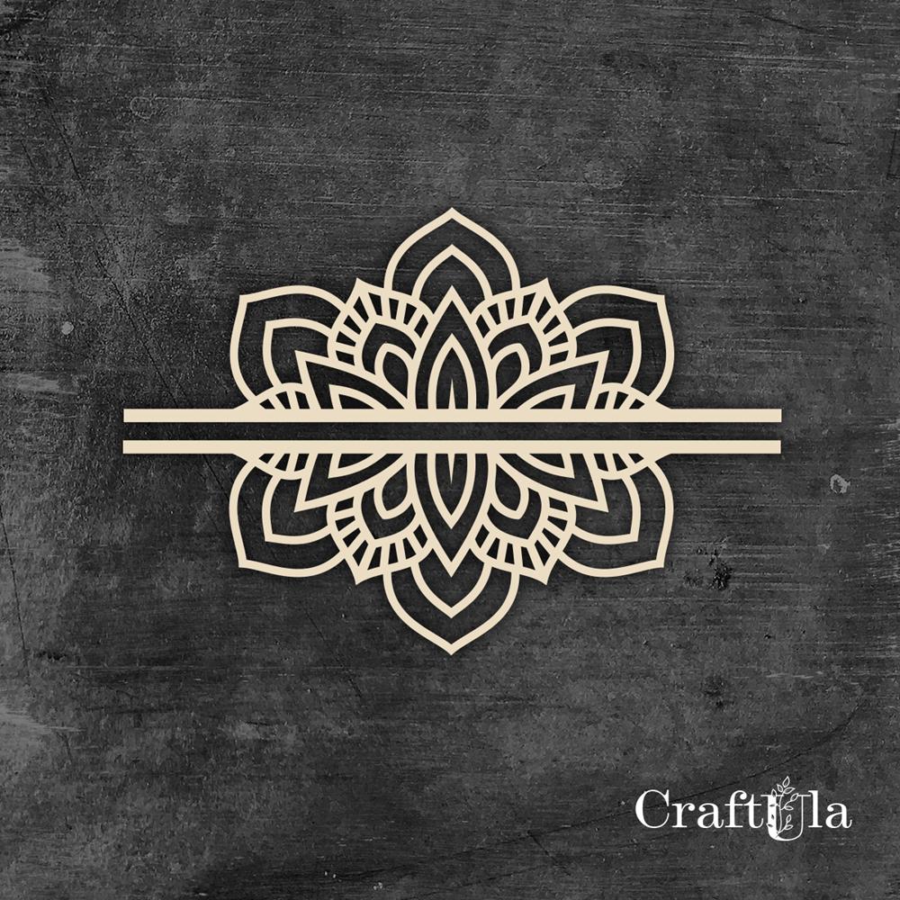 Chipboard Mandala 0869 (2 halves, approx. 9x3cm x0,15cm each) Chipboard Mandala 0869 (2 halves, approx. 9x3cm x0,15cm each)