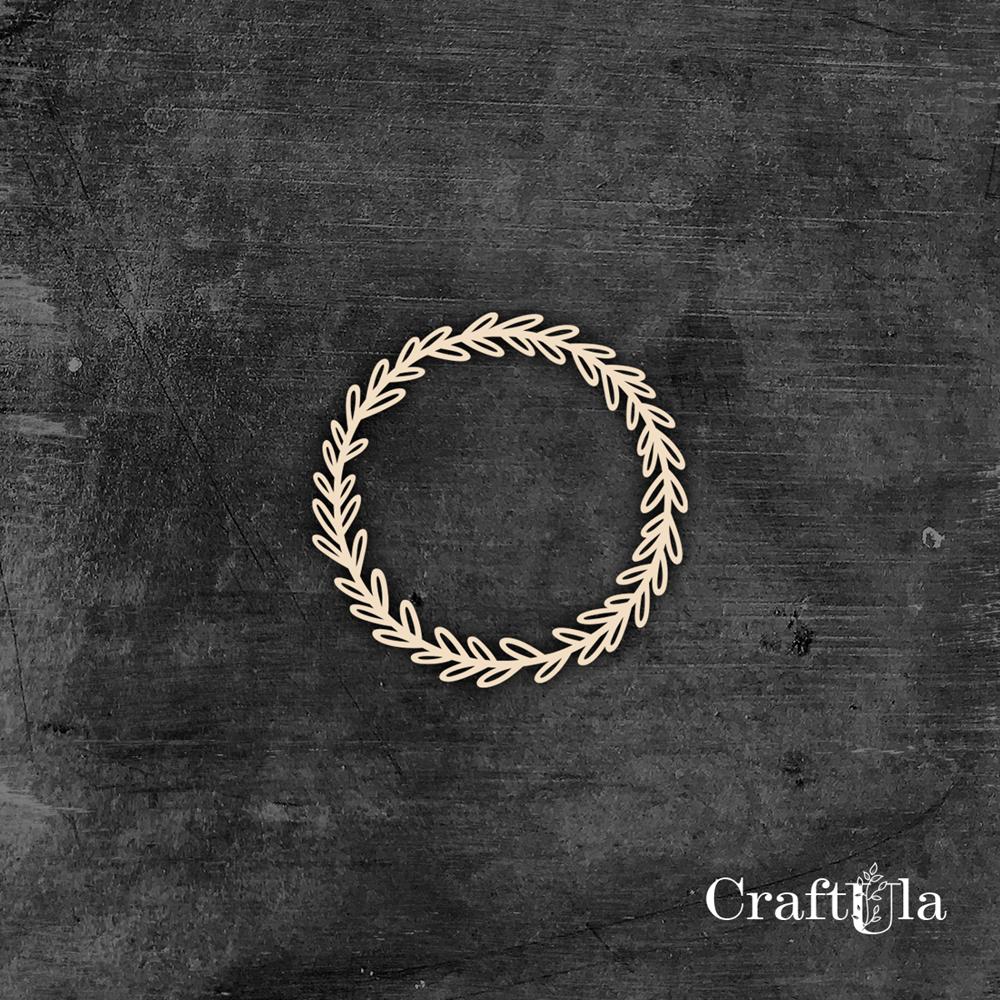 Set of Chipboard Wreaths 1817s (2 pcs, dia approx. 9cm x0,15cm)