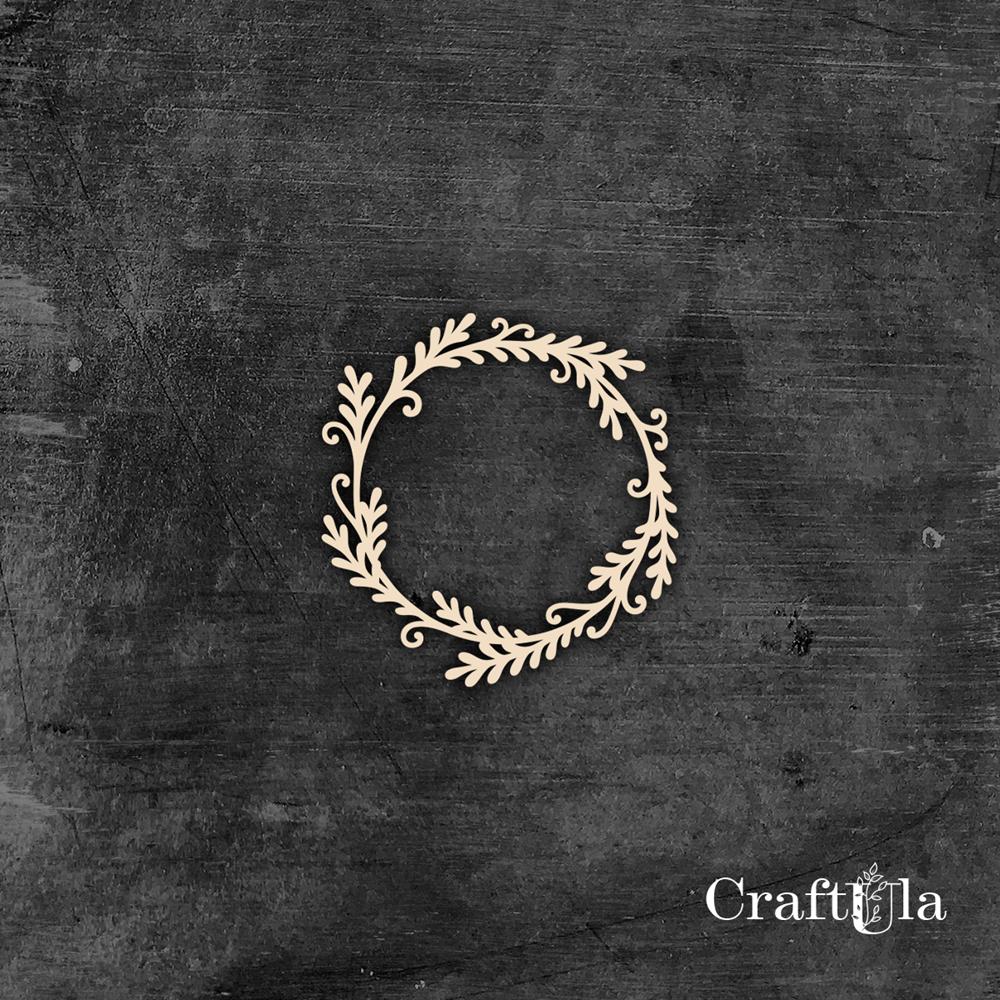 Set of Chipboard Wreaths 1818s (2 pcs, dia approx. 9cm x0,15cm) Set of Chipboard Wreaths 1818s (2 pcs, dia approx. 9cm x0,15cm)
