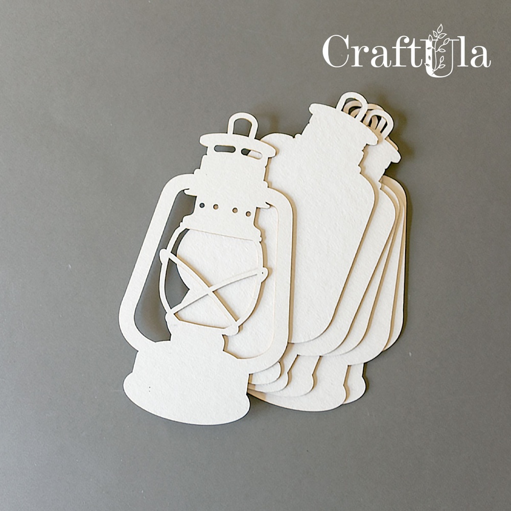 Chipboard album base Lantern Medium (cover + 5 pages 20x20x0,15cm)