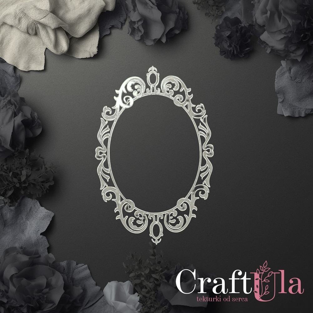 Mirrored silver plexiglass Frame 170 (1 pcs, 12x8cm)