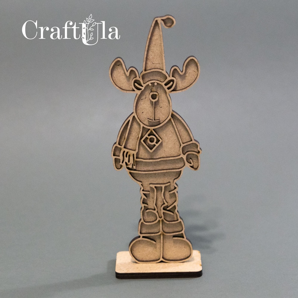 HDF Reindeer 6 (24x8,5x0,3 cm +stand)