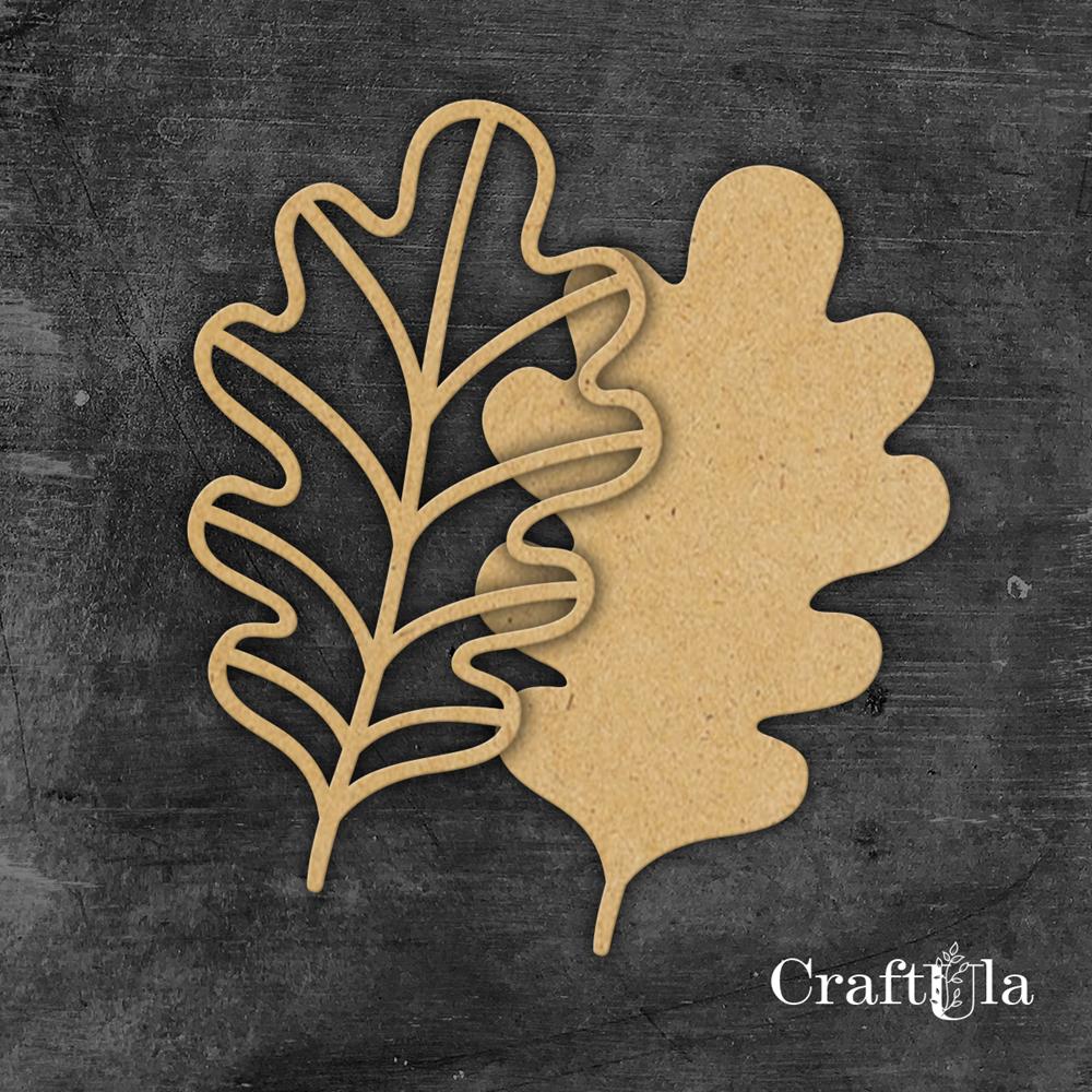 HDF Oak leaf 2, 2 layers (30x0,3 cm)