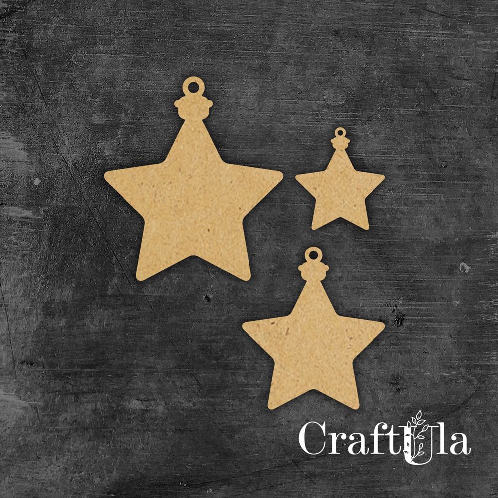 Mini HDF Christmas baubles 252 (8-4x0,3 cm)