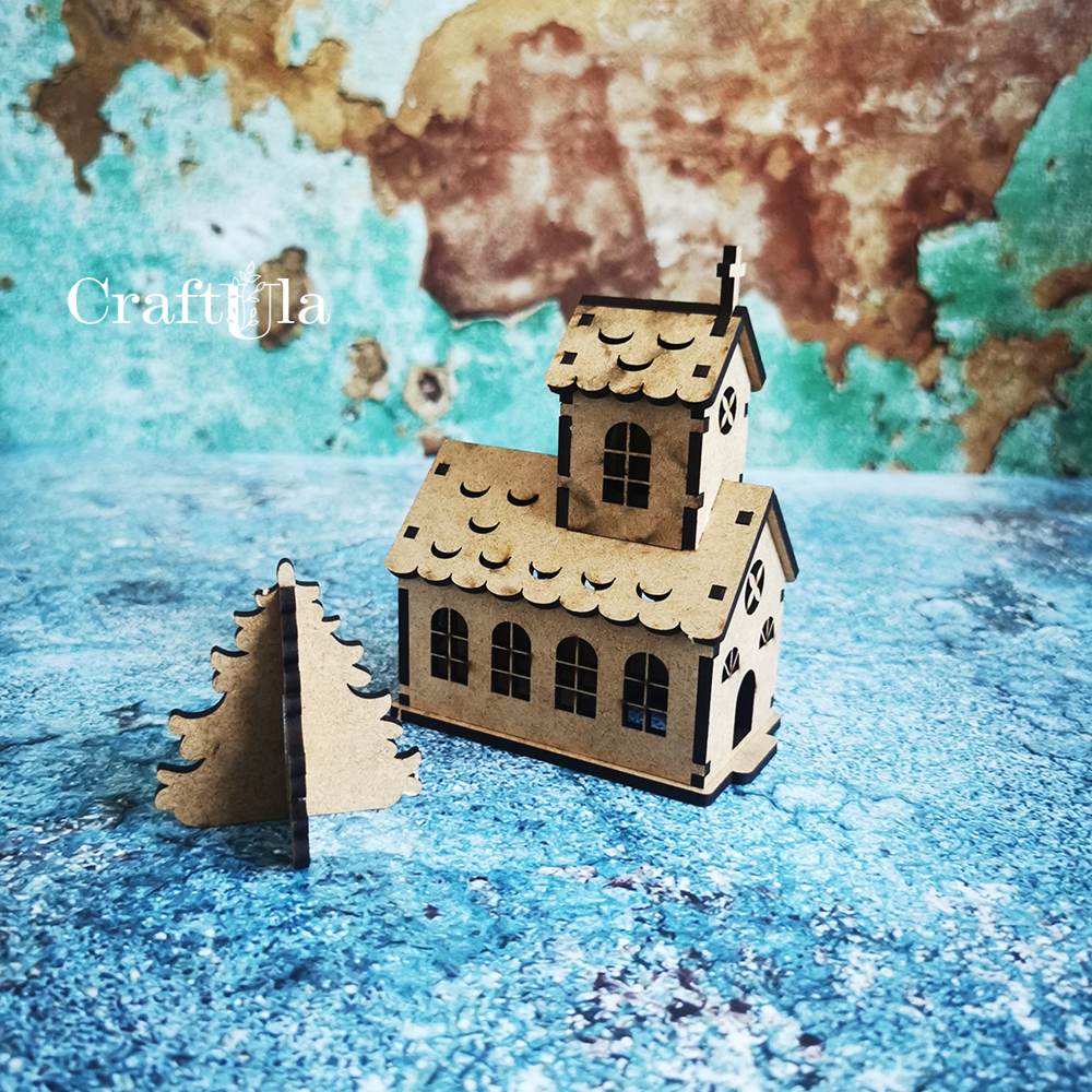 HDF Winter church (largest cm; cm)