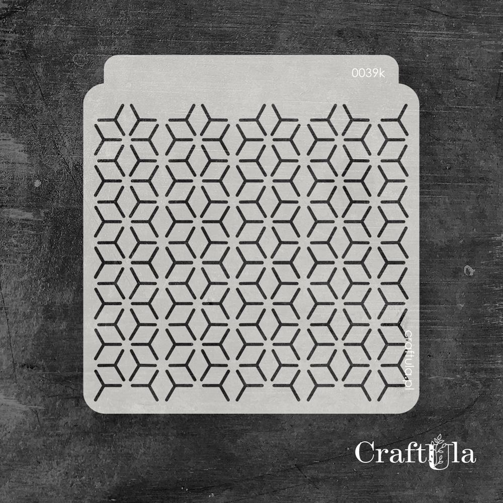 Stencil 0039k, 15x16 cm x 0,35 mm, semi-translucent