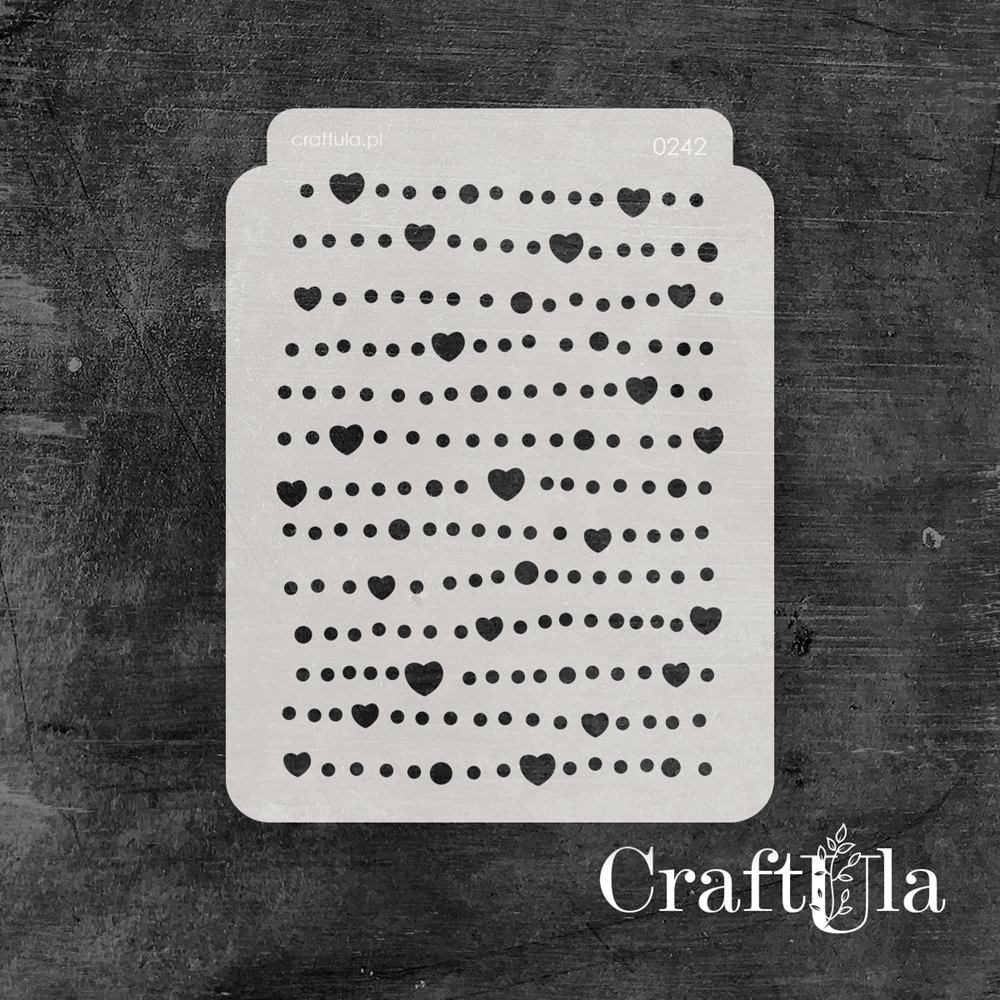 Stencil 0242, 15x20 cm x 0,35 mm, semi-translucent