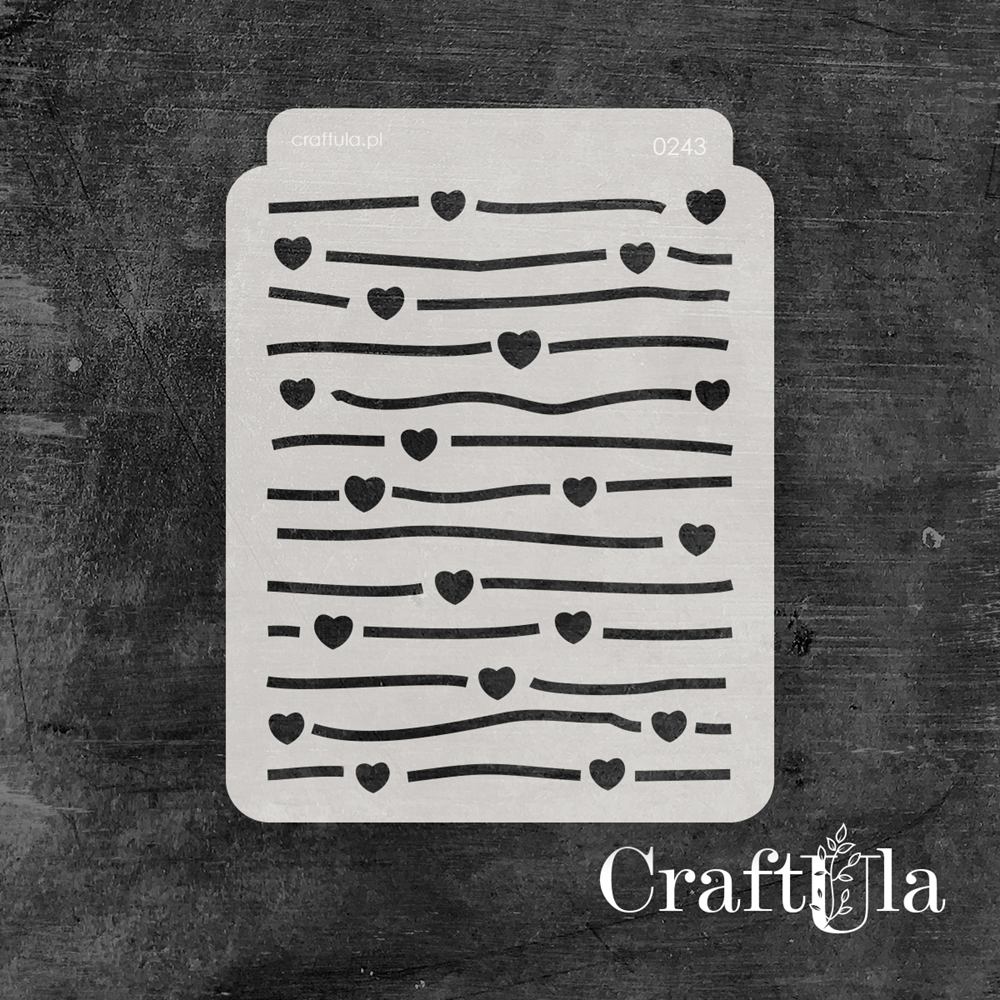 Stencil 0243, 15x20 cm x 0,35 mm, semi-translucent