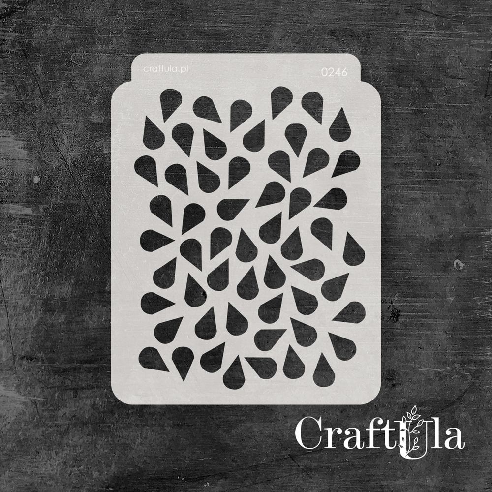 Stencil 0246, 15x20 cm x 0,35 mm, semi-translucent
