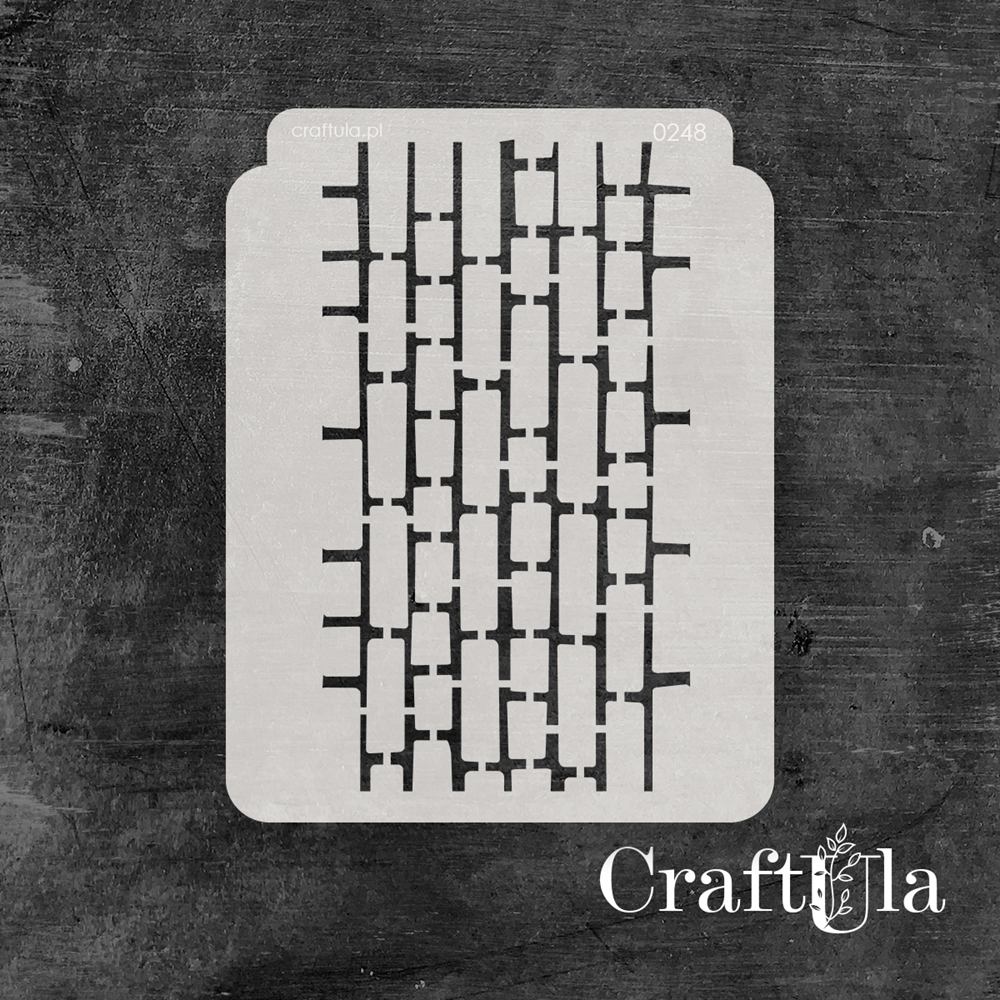 Stencil 0248, 15x20 cm x 0,35 mm, semi-translucent