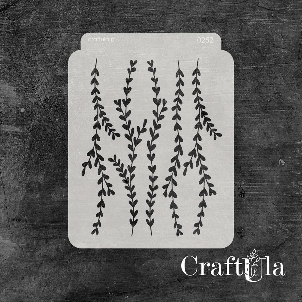 Stencil 0252, 15x20 cm x 0,35 mm, semi-translucent