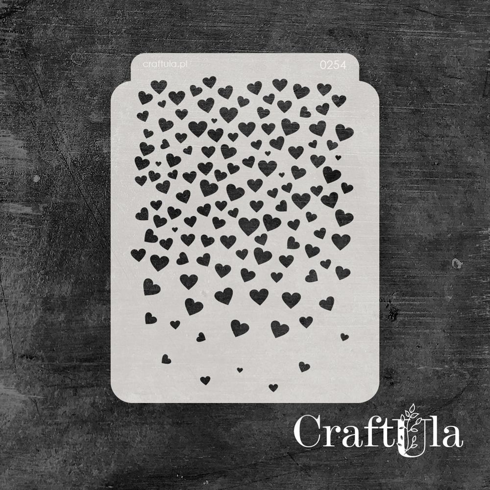 Stencil 0254, 15x20 cm x 0,35 mm, semi-translucent